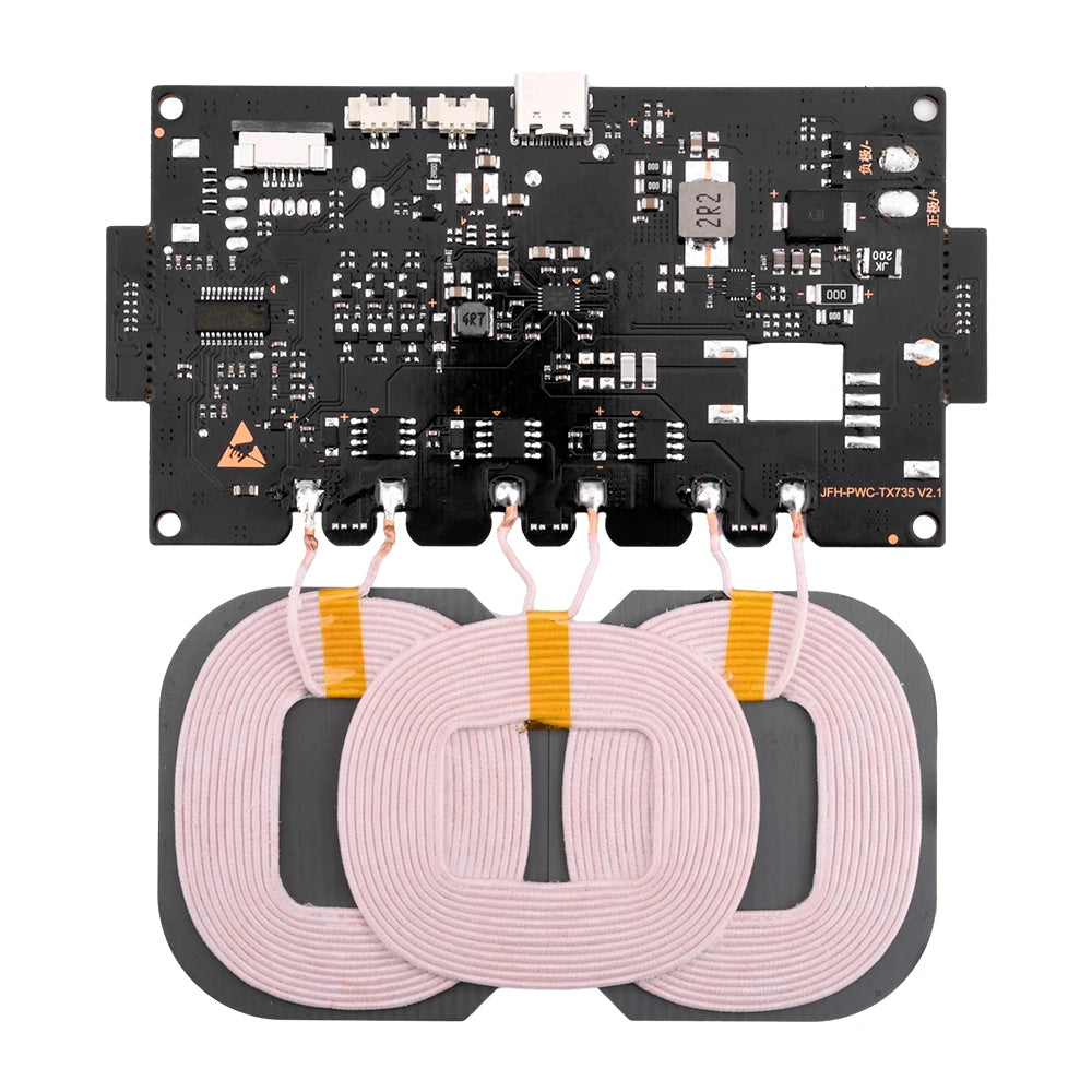 Type C High-power Wireless Charging Module DIY Vehicle Outdoor Power Supply 20W Fast Charging Input 9-32V Wireless Charger Parts