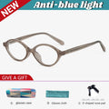 VICKY Fashion Delicate Oval Small Myopia Frames Women Reading Glasses Anti-Blue Light Customizable Prescription Glasses K9142