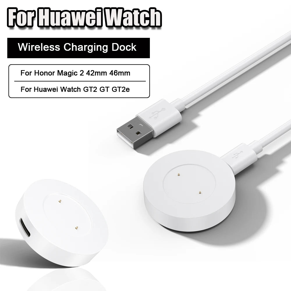 Magnetic USB C Charging Holder For Huawei Watch GT GT2 42mm 46mm GT 2e Wireless Charger Cable For Honor Magic Watch 2 42mm 46mm