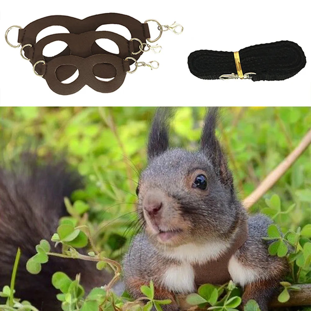 Hamster Chinchilla Mouse Rat Squirrel Harness Anti-biting Strap Split Traction Rope Small Pet Training Leash Anti Lost Rope