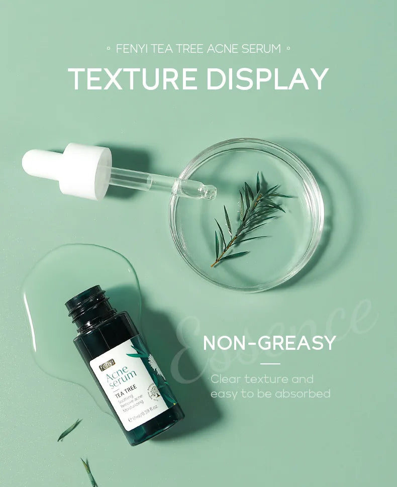 LAIKOU TEA TREE Face Serum Oil-control Anti-Aging Shrink Pores Acne Treatment Whitening Moisturizing Tea Tree Essence Skin Care