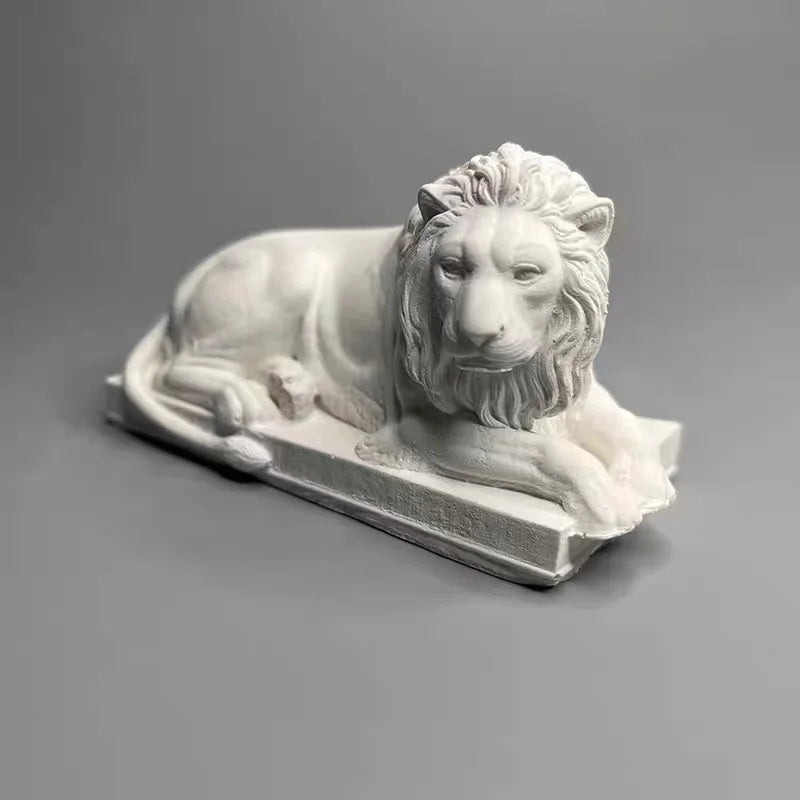 3D Lion candle silicone mold Lion head resin silicone mold Lion home decoration concrete gypsum cement silicone mold