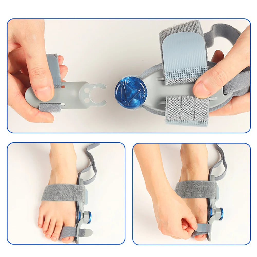 Toe Correction for Left Right Hallux Valgus Corrector Bunion Straightener Adjustable Thumb Big Toe Orthopedic Pedicure Foot Care