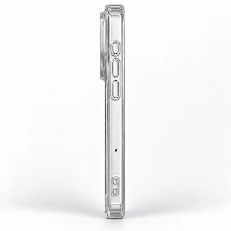 Clear Magnetic Case for iPhone with Gothic Cross Print, Slim Shockproof Soft Cover, Raised Camera Guard, Wireless Charging Support