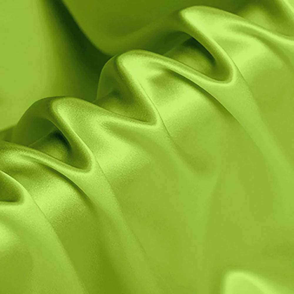 CISULI Pure Silk Stretch Satin Fabric,16momme,Width 140cm,Silk Lycra,Shirt and Dress Cloth Material