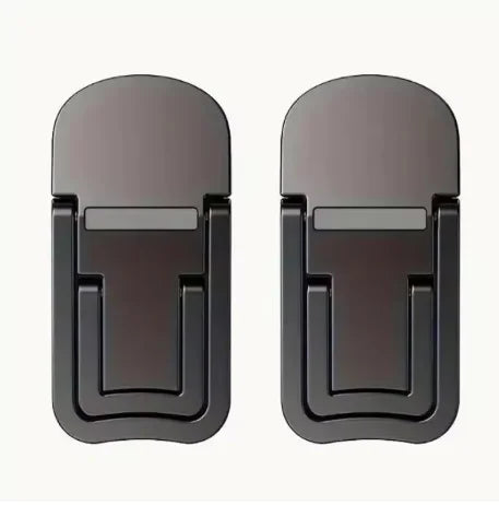 Set of 2 Adjustable Laptop Supports Foldable Two-Gear Height