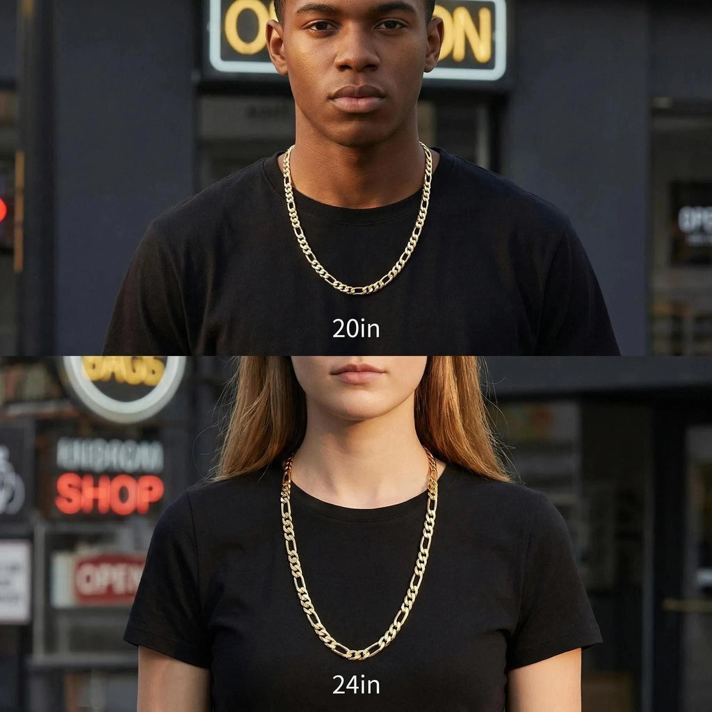 14K Gold Plated Cuban Link Chain Necklace