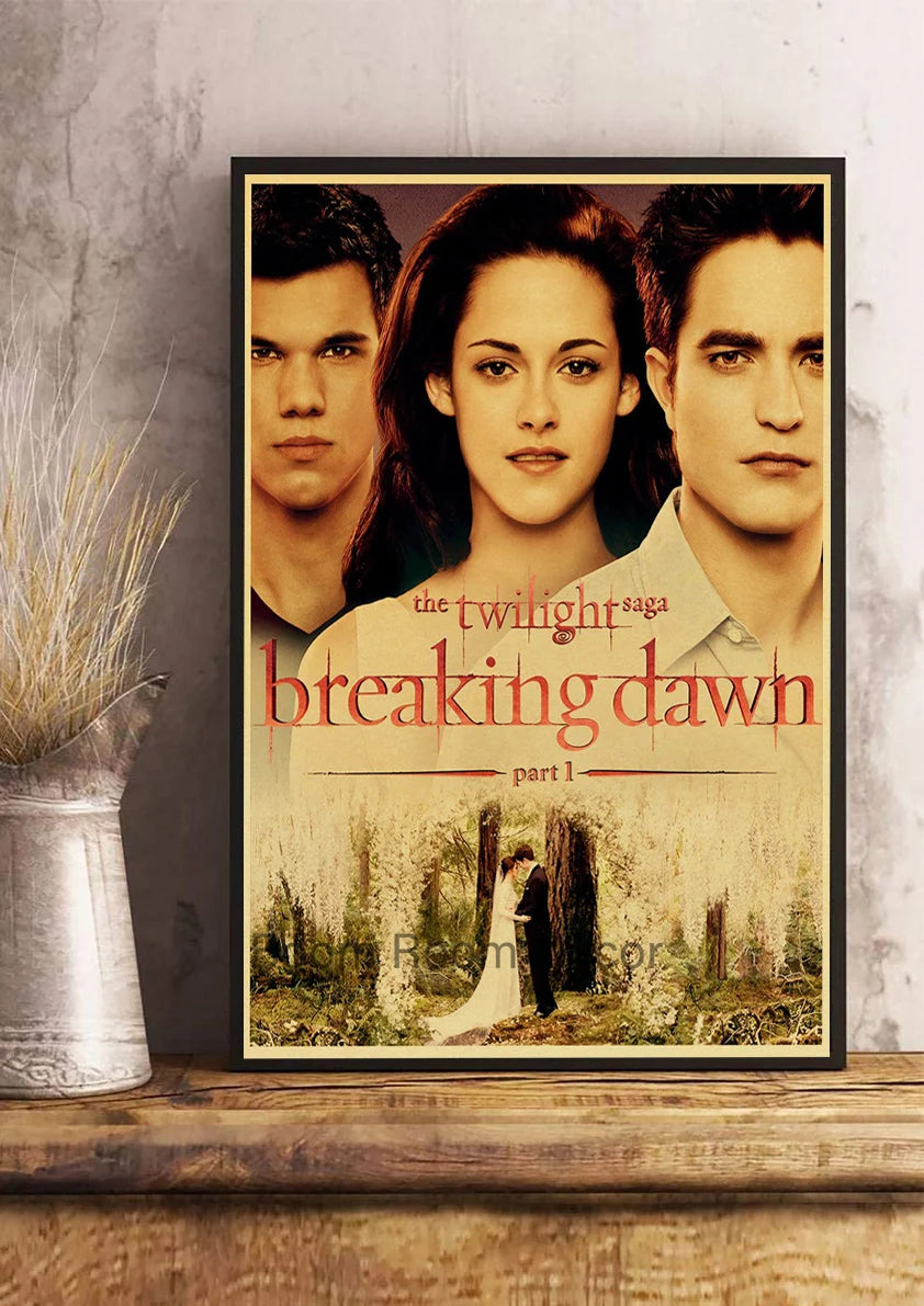 Film TV Movie Twilight Vintage Posters Wall Bedroom Painting Nostalgia Decor Aesthetic Cartoon Art Gift Print Art Wall Paintings