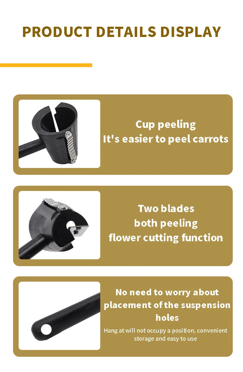 Manual spiral slicer Vegetable slicer Spiral peeler Fruits Peeler Kitchen Roll Flower Decorative Tool