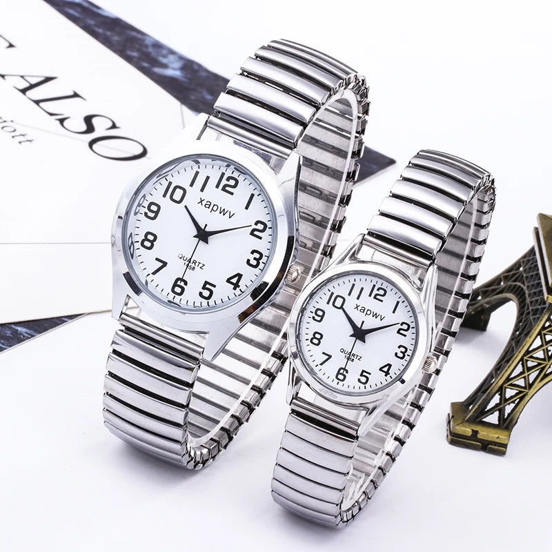 Large Dial Watch Men's Simple Women's Quartz Watch Fashion