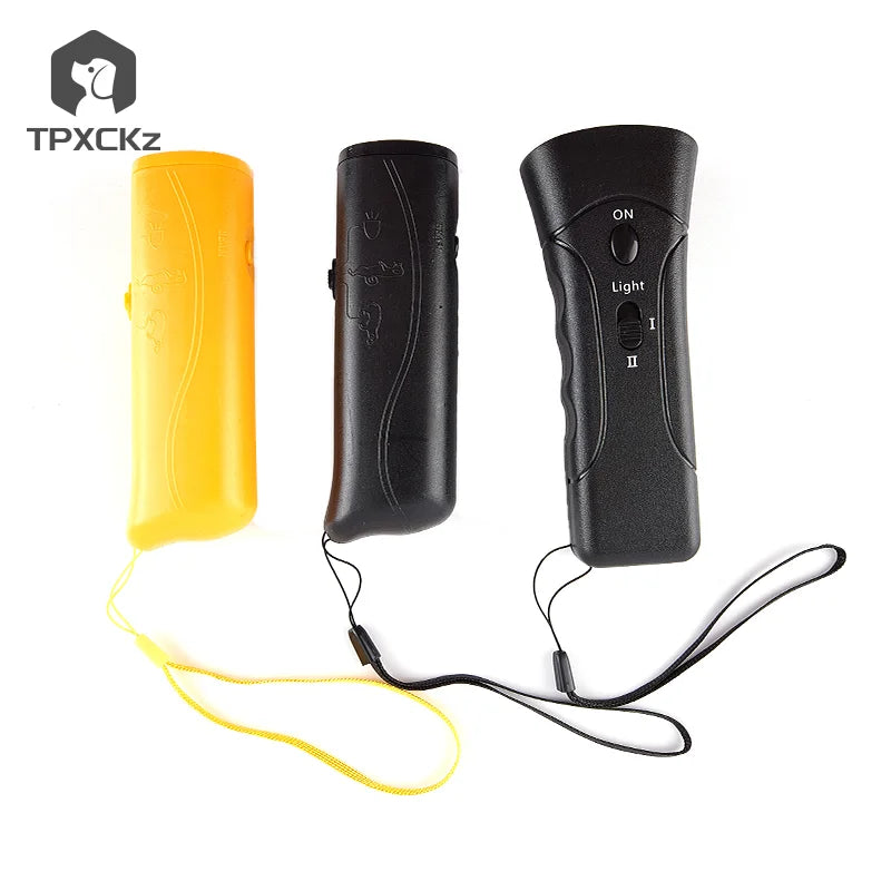 1PC Pet Dog Repeller Anti Barking Stop Bark Training Device Trainer LED Ultrasonic Anti Barking Ultrasonic Without Battery