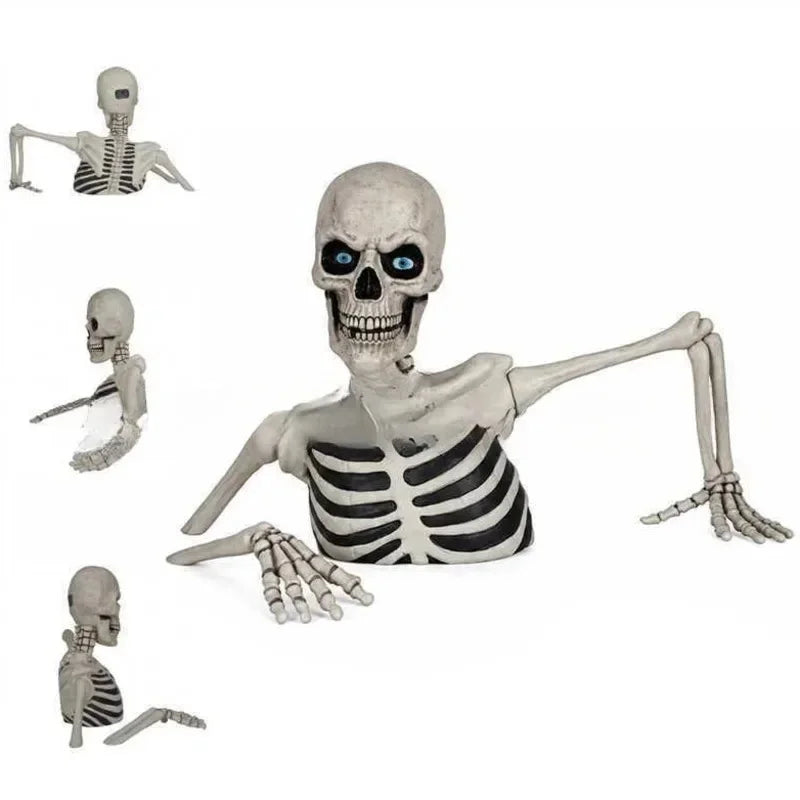 Halloween Half Skeleton Decor Prop