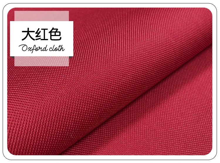600D Encrypted Thickend Oxford Fabric PVC Waterproof By The Meter for Tent Floor Mat Bags Seiwng Coth Plain Durable Wearable Red