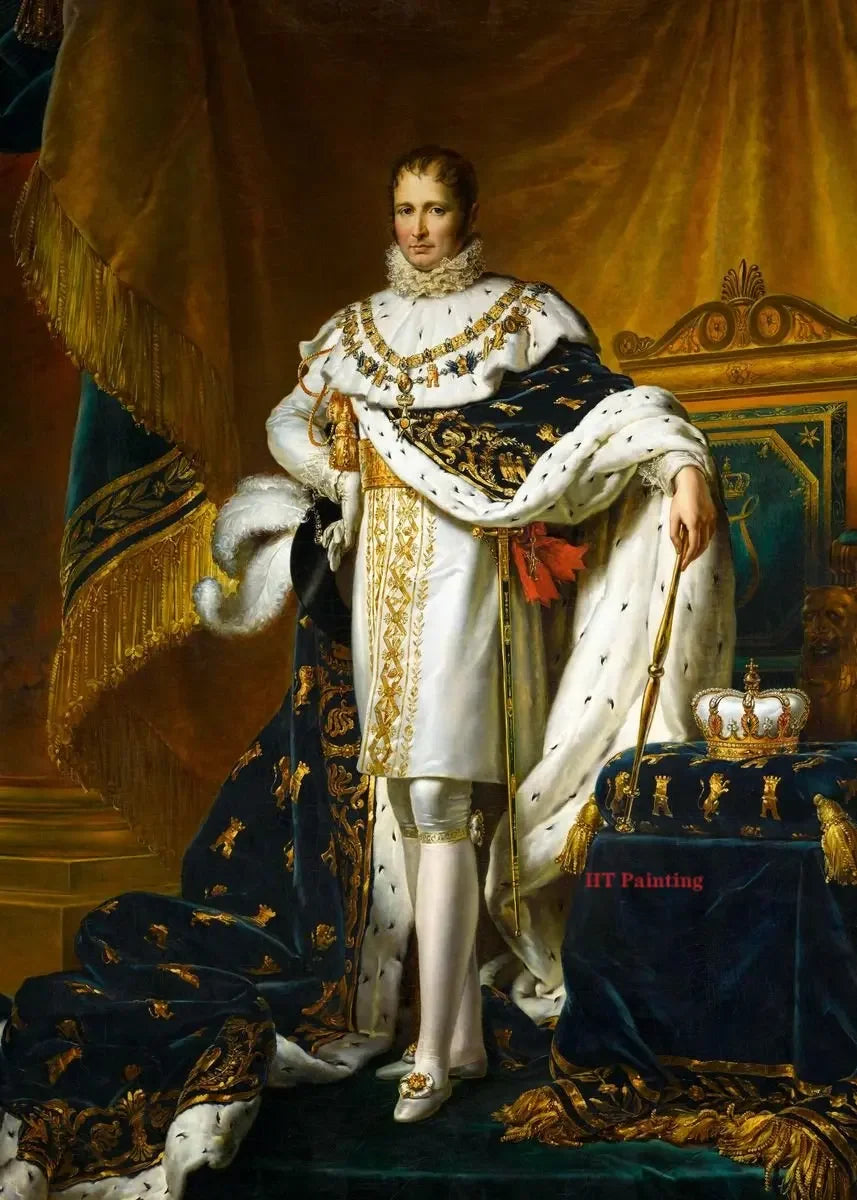 Vintage Classic Napoleon Bonaparte Coronation Wall Art, Canvas Print Poster, Suitable for, Home, Living Room, Office Decoration