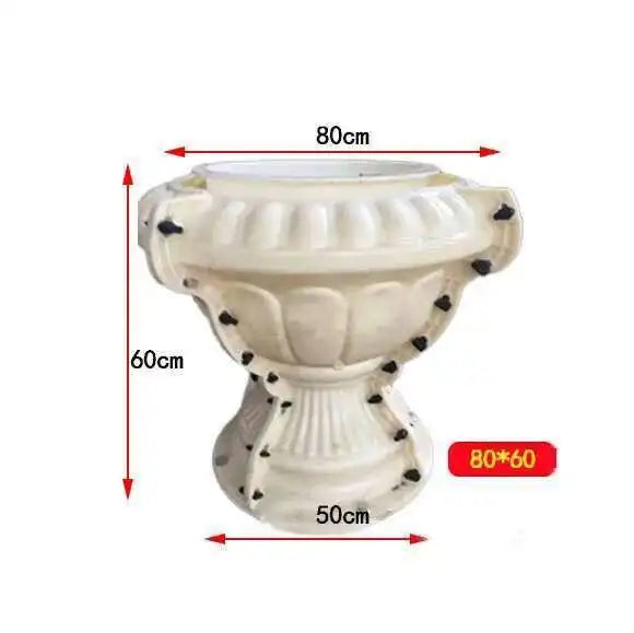 Plastic Thickened ABS Flowerpot Mold Cement Mold for Garden Balcony Fence Square Column Pier Roman Column Concrete Bonsai Mold