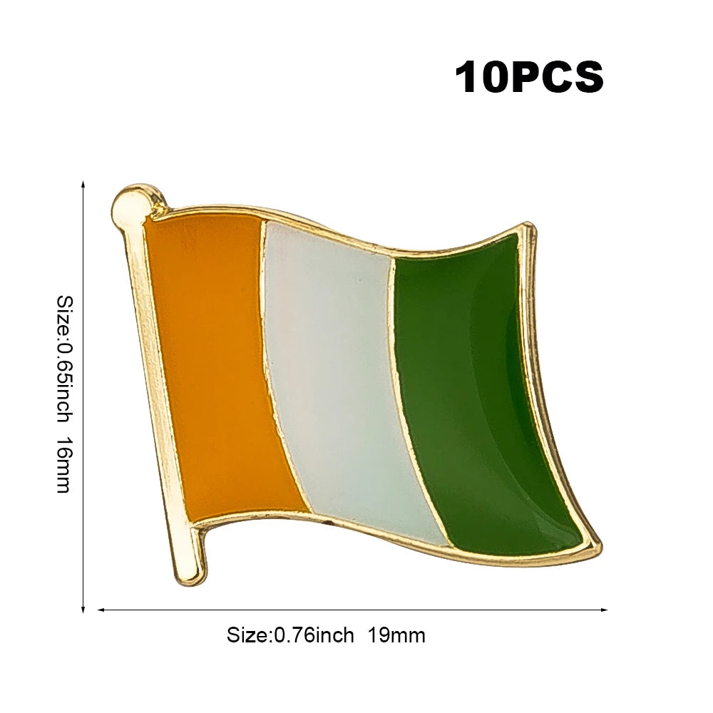 10pcs a lot   Flag Laple Pin Badge Brooch Cambodia Canada Czech Rep. Zimbabwe Kuwait Croatia Kenya Kazakhstan Haiti
