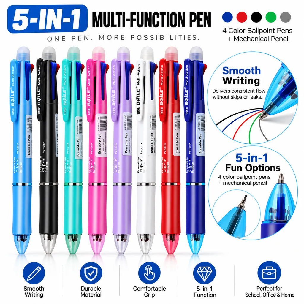 Creative 5-in-1 Multi-color Ballpoint Pens