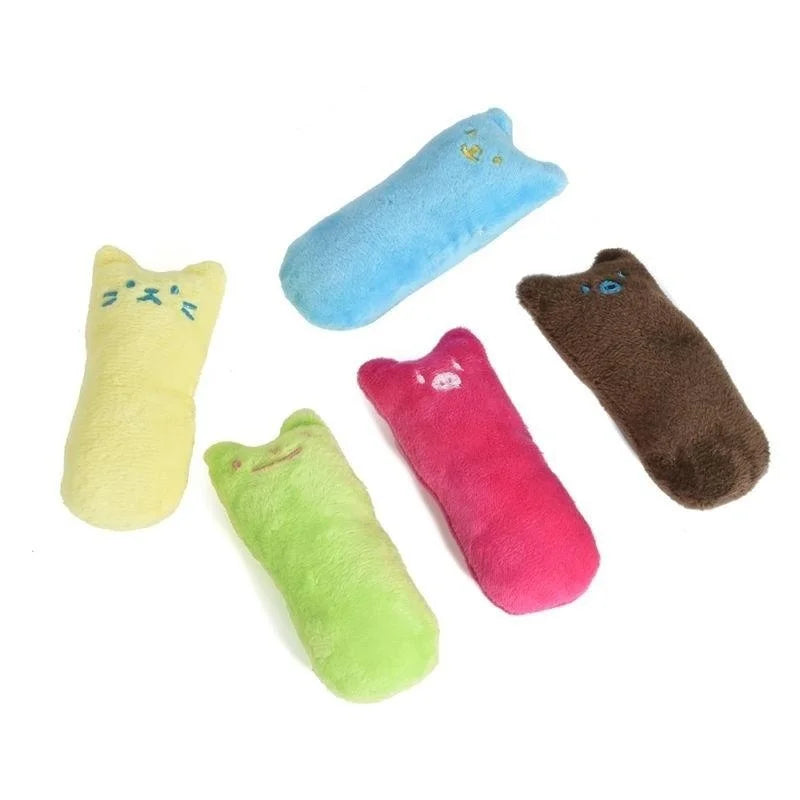 Catnip Cat Pillow Toy - Funny Pet Chew Claw Molar Toy for Kittens - Soft Cute Interactive Plaything