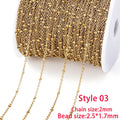 No Fade 2Meters Stainless Steel Chain Cross Chain with