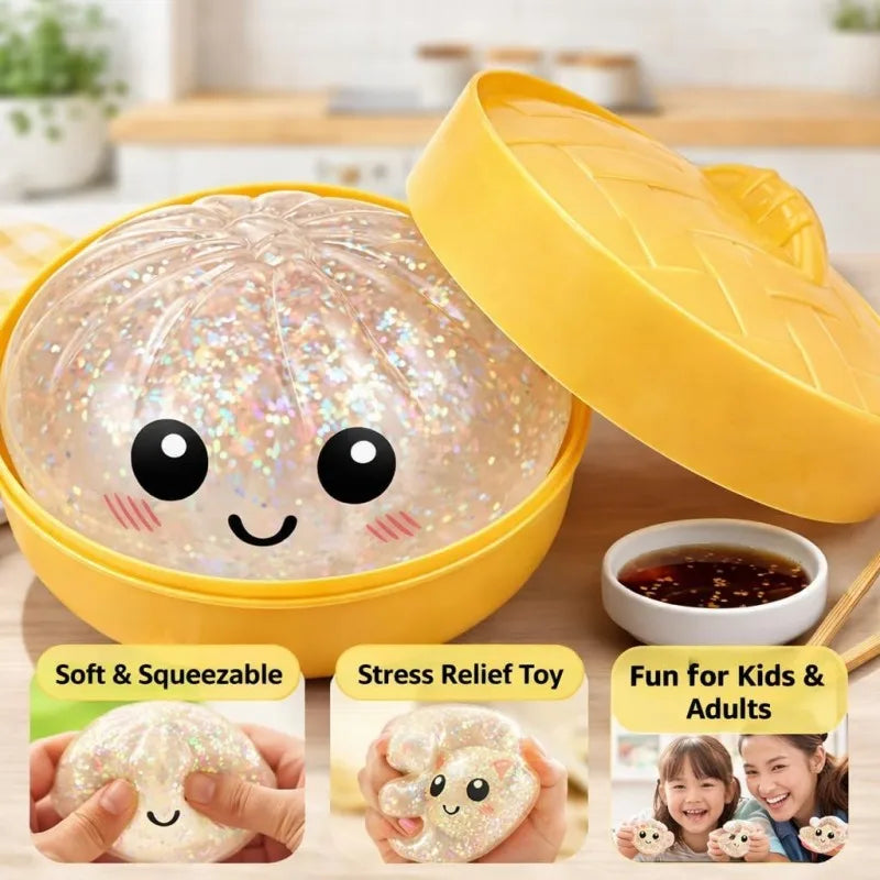 Simulation Flash Dumpling Pressure Ball Slow Rebound Soft Pinch Decompression Office Home Decorat Children Adults Birthday Gifts