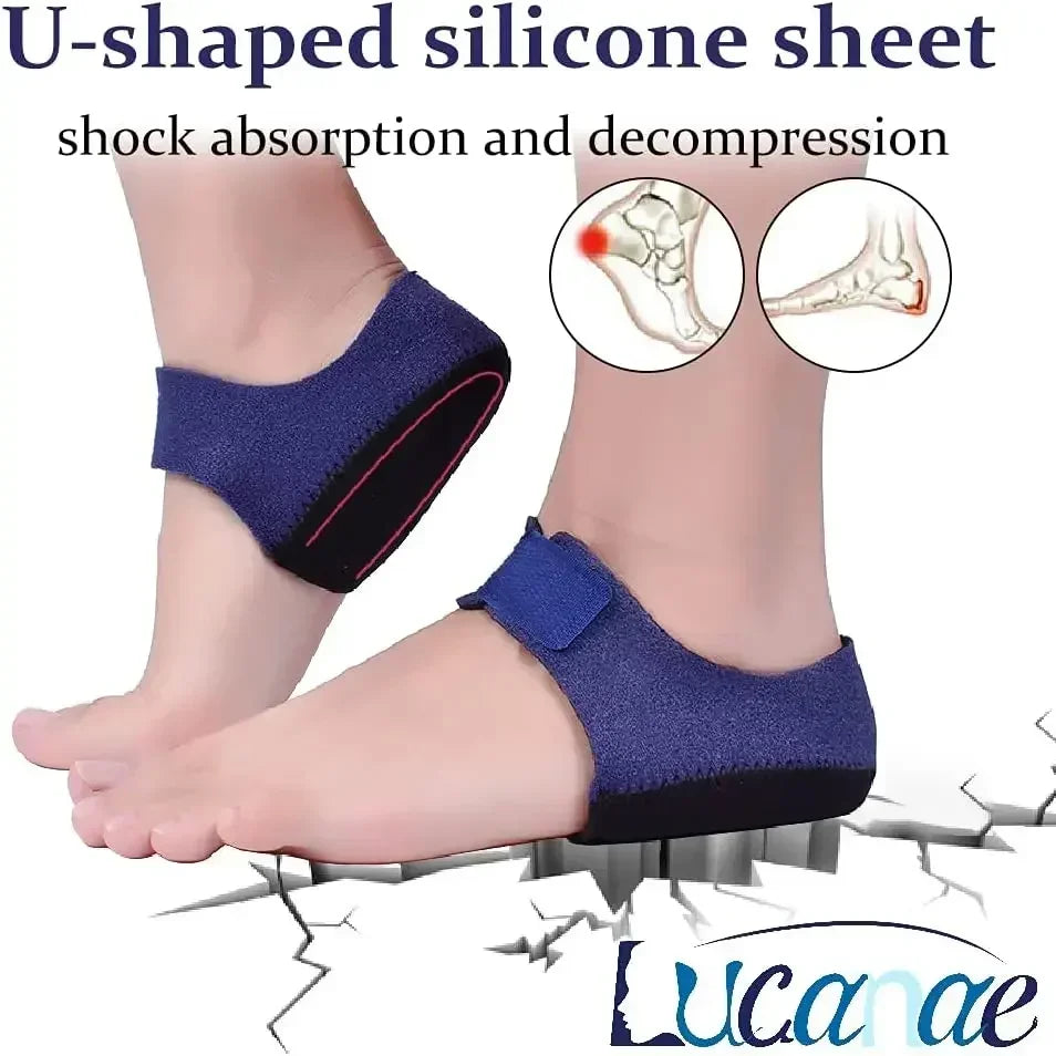 Heel Protectors,Heel Cups for Plantar Fasciitis Heel Pain Relief Protectors for Heel Spur, Cracked Heels, Achilles Tendonitis