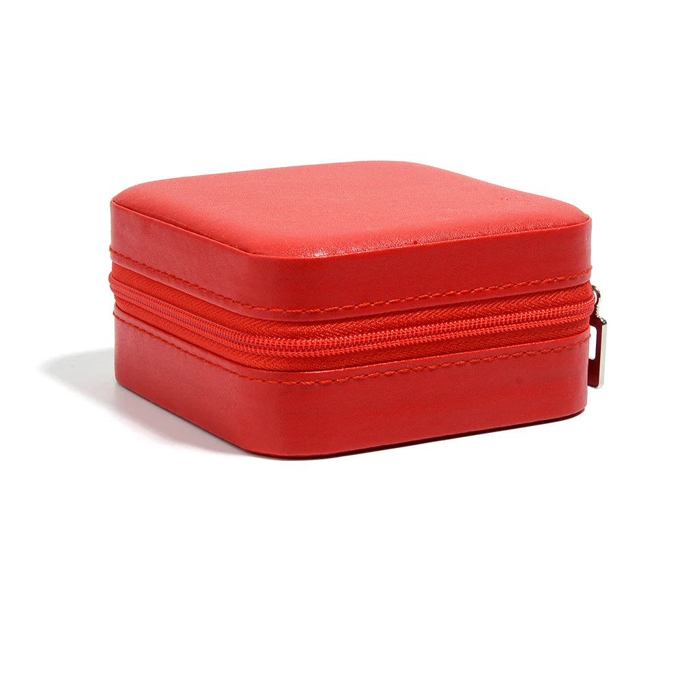 Portable Jewelry Storage Box Travel Organizer Jewelry Case Leather Storage Earrings Necklace Ring Jewelry Organizer Display