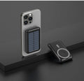 Solar Power Bank 10000mAh Magnetic Wireless Charger Magsafe Powerbank for iPhone 16 15 14 13 12 Mini Portable Induction Charger