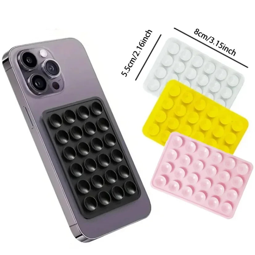 Silicone Suction Phone Holder Mat, Wall Stand