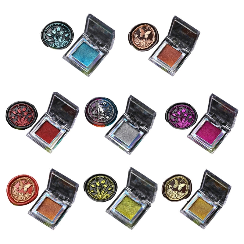 Glitter Wax Paint for Wax Seal Stamp, Scrapbooking Gift Wrap, Pearlescent Color Wax Paint for Coloring Wax Seal Stamp