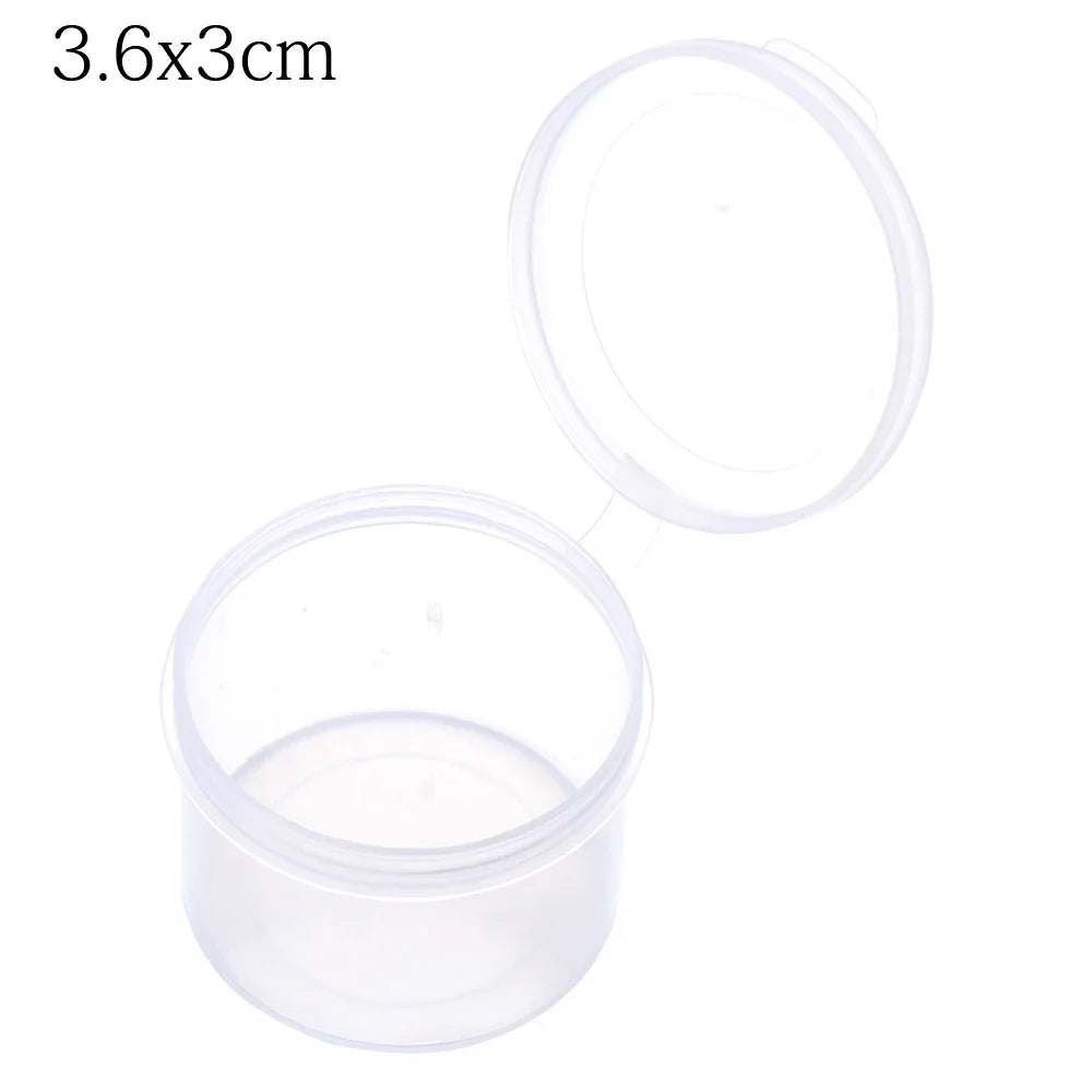 1pc Small Plastic Home Items Sundries Organizer Case Transparent Storage Box Jewelry Beads Container Fishing Tools Storage Box