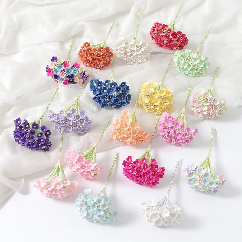 1/3/5Pcs Artificial Flower Bouquet Silk 11cm Fake Flowers for  Home Decor Garden Wedding Decoration DIY Craft Gifts Accessories