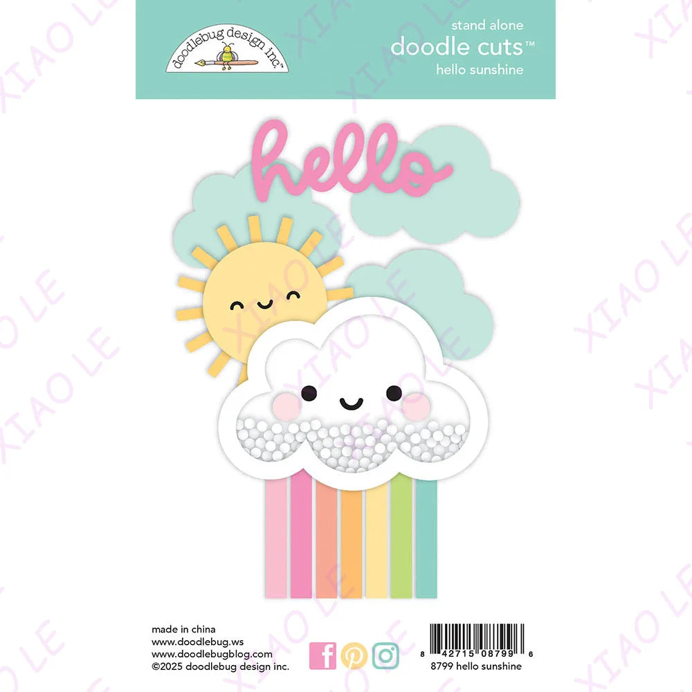 Hello Sunshine Flower Garden Metal Cutting Dies and Silicone Stamps DIY Scrapbooking Paper  Handmade Album Stamp Die Sheets