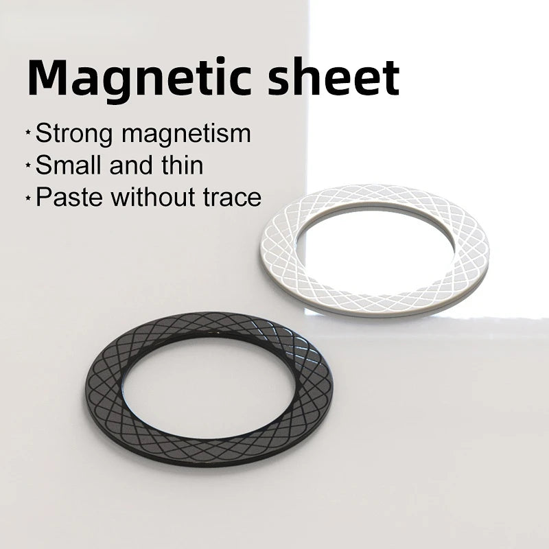 For Magnetic Plate Ring For Magsafe Wireless Charger   Plastic Sheet Sticker Magnet Car Phone Holder For Phone 14 13 12 Xiaomi
