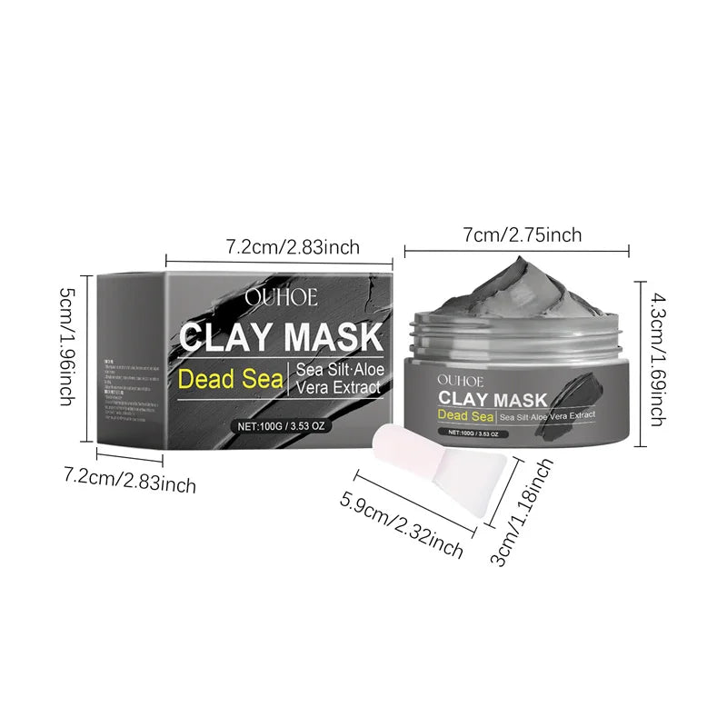 Dead Sea Mud Face Mask Deep Cleaning Pores Remove Blackheads Oil Control Moisturizing Brighten Smooth Skin Care Beauty Products