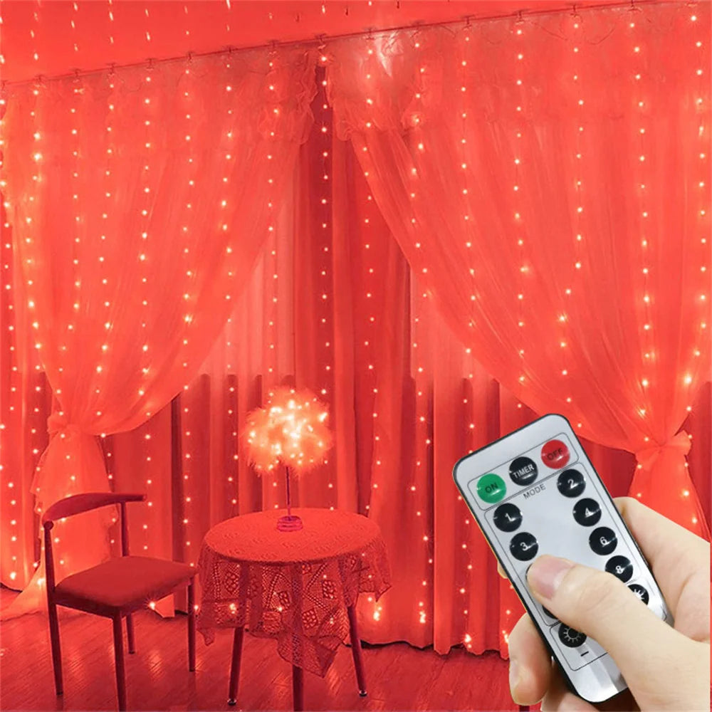 USB Curtain Lights - 8 Lighting Modes LED Fairy