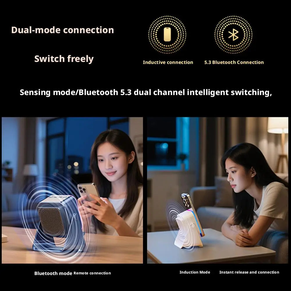 Multifunctional Bluetooth Speaker Magnetic Adjustable Desktop Tablet Bracket Support Portable Wireless Charger Phone Holder