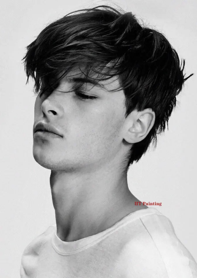 Fashion Man Hairstyle Model Hairdressing Poster Male Hair Design Canvas Painting Wall Pictures Salon Barber Shop Home Decor