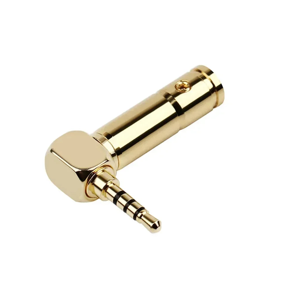 Audio Plug Jack 2.5mm 3/32 2.5 Earphone Connector 4 Pole 90 Degree Bend For Soldering Consumer Electronics Speaker Terminal