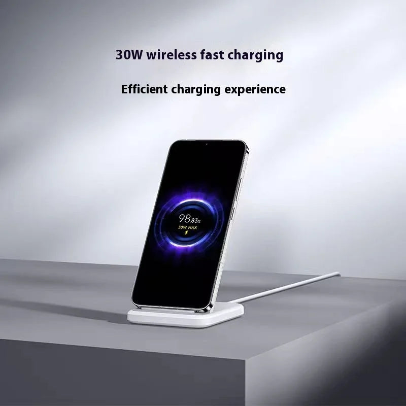 Xiaomi Mi 30W Vertical Wireless Charger Fast Charging For Xiaomi 15/14/13/12 Series For Redmi K70/K60 Series For iPhone Series