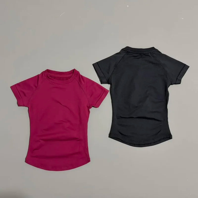 Sport Short Sleeve Top Women Running Sports T Shirt