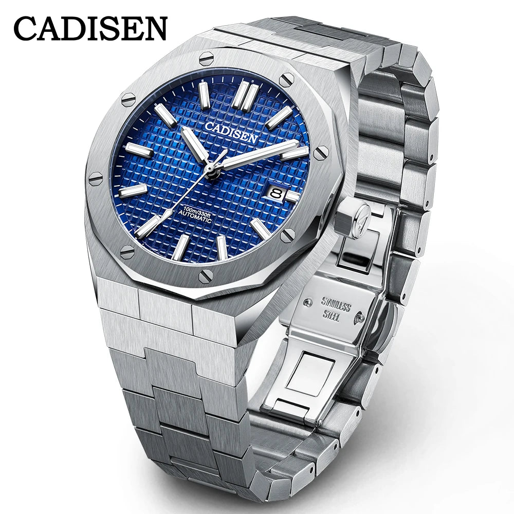 CADISEN Automatic Mens Watches Fashion Top Brand Stainless Steel