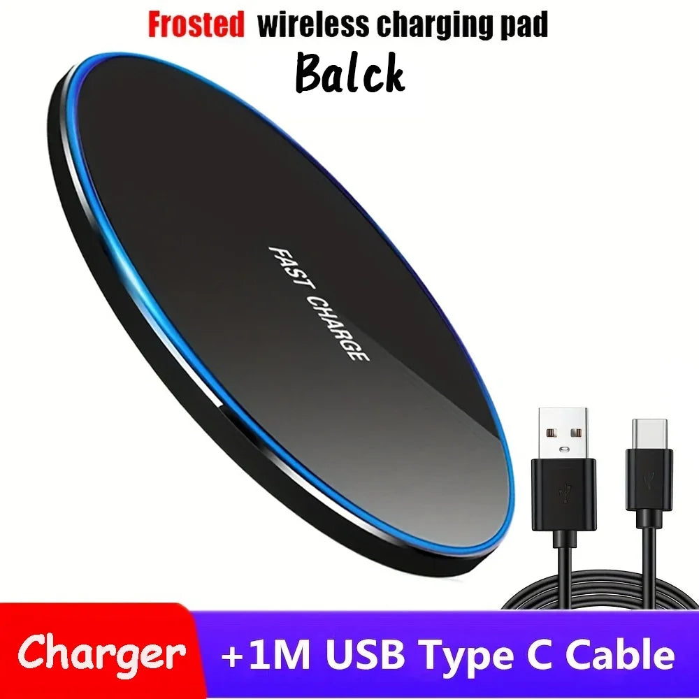 30W Wireless Charger Stand Pad Mobile Phone Fast Charging Station for iPhone17 16 15 14 13 Pro XR 8 XS Max Samsung Note Xiaomi