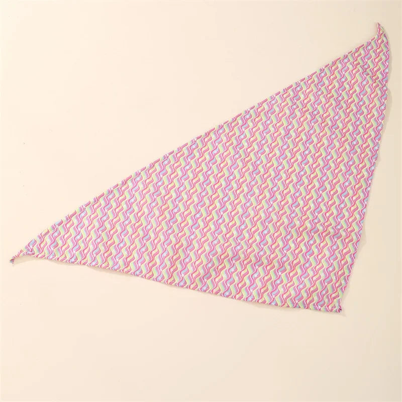 Pet Saliva Towel Pet Dog Saliva Bib Bib Cat Bib Scarf Printed Triangle Scarf