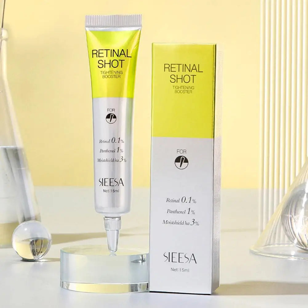 Retinal Shot 0.1% Face Booster Eye Cream Nano Retinal Tightening Serum for Wrinkles & Pores, Anti-Aging Skin Care 15ml