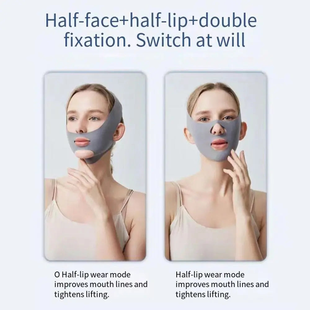 Adjustable Face Sculpting Sleep Mask Elastic Slimming Strap Lifting Tightening Mask Breathable Skin Care V Line Shaping Mask