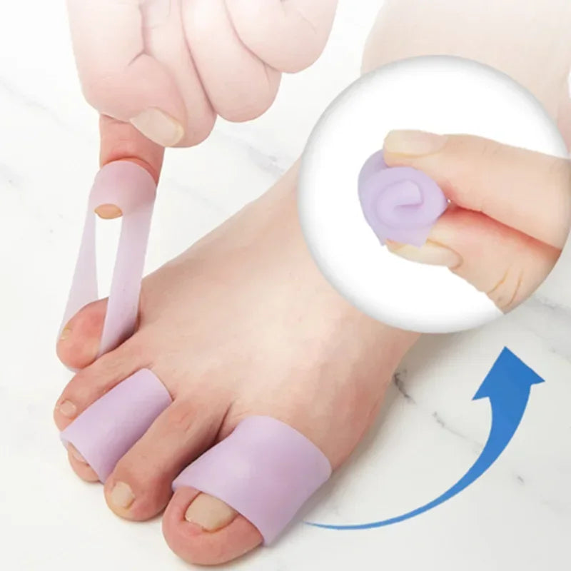 2pcs Silicone Toe Caps Gel Toe Covers Provide Protectors Cousions Relief Pain from Toe Blisters Corns Calluses