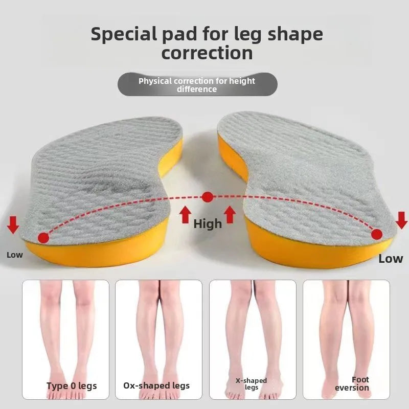 Insoles Unisex Orthopedic Insoles-Effective for Leg Shape Correction Overpronation/Supination Flat Feet O-Leg X-Leg&Arch Support