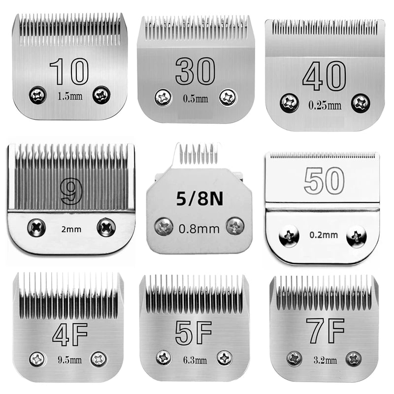Professional Pet Dog Grooming Detachable Steel Blade Compatible with most Andis ,Oster A5 & 76,Wahl KM 10 Series Animal Clipper