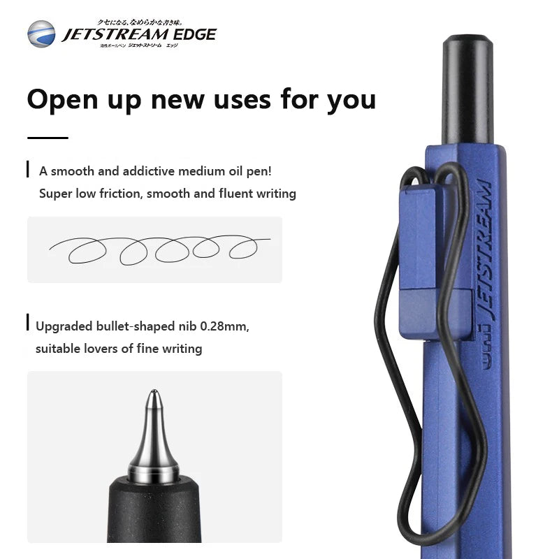 Uni JETSTREAM Oil Ballpoint Pen 0.28/0.38mm Hexagonal Anti-roll Rod