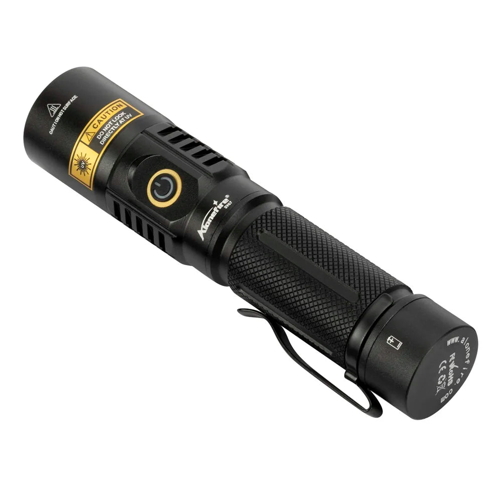 20W 395/365nm UV Flashlight USB Rechargeable Blacklight Curing Cat Tinea Pet Urine Stain Marker Leakage Ore Money Scorpion Light